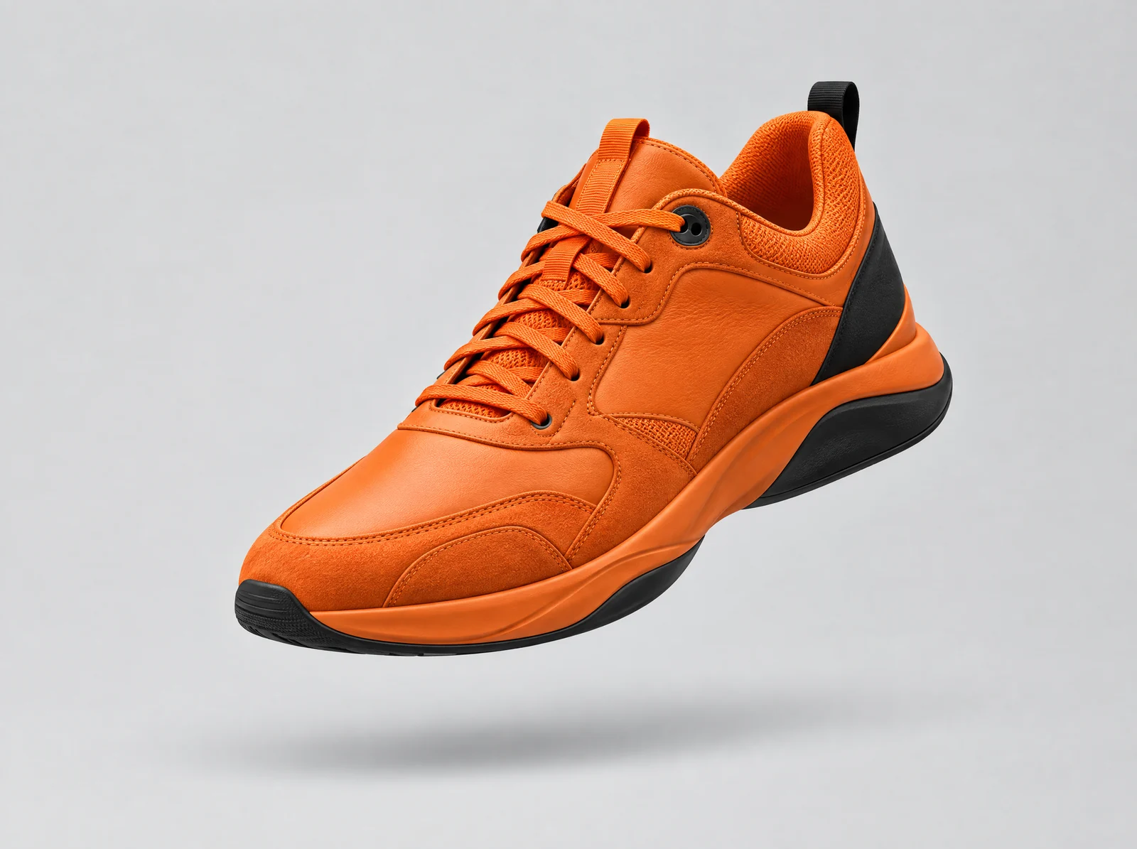 AVRON Concept 01 sneaker on a light grey background with a soft shadow, three-quarter view
